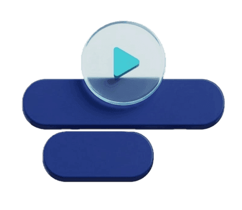 Subtitle icon with play button representing automatic subtitle generation