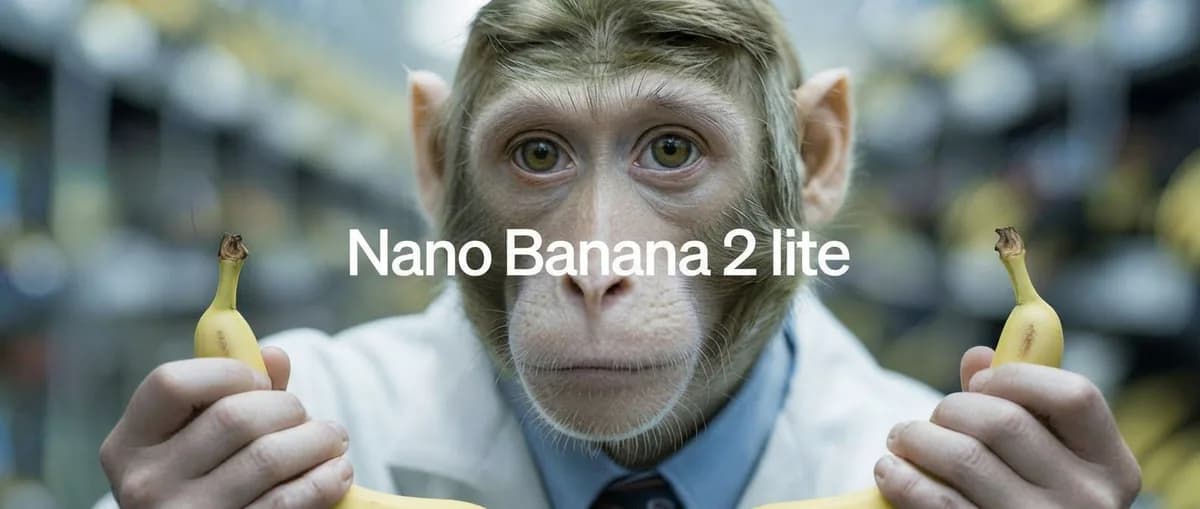 Change to two small bananas, and the text says "Nano Banana 2 lite"