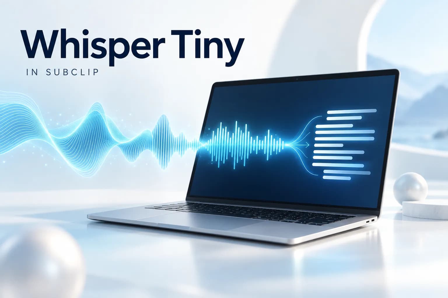 Whisper Tiny — 모델 일러스트