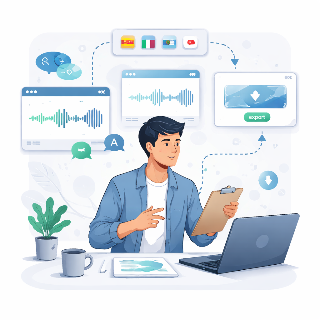 Best AI video translation tools workflow visual