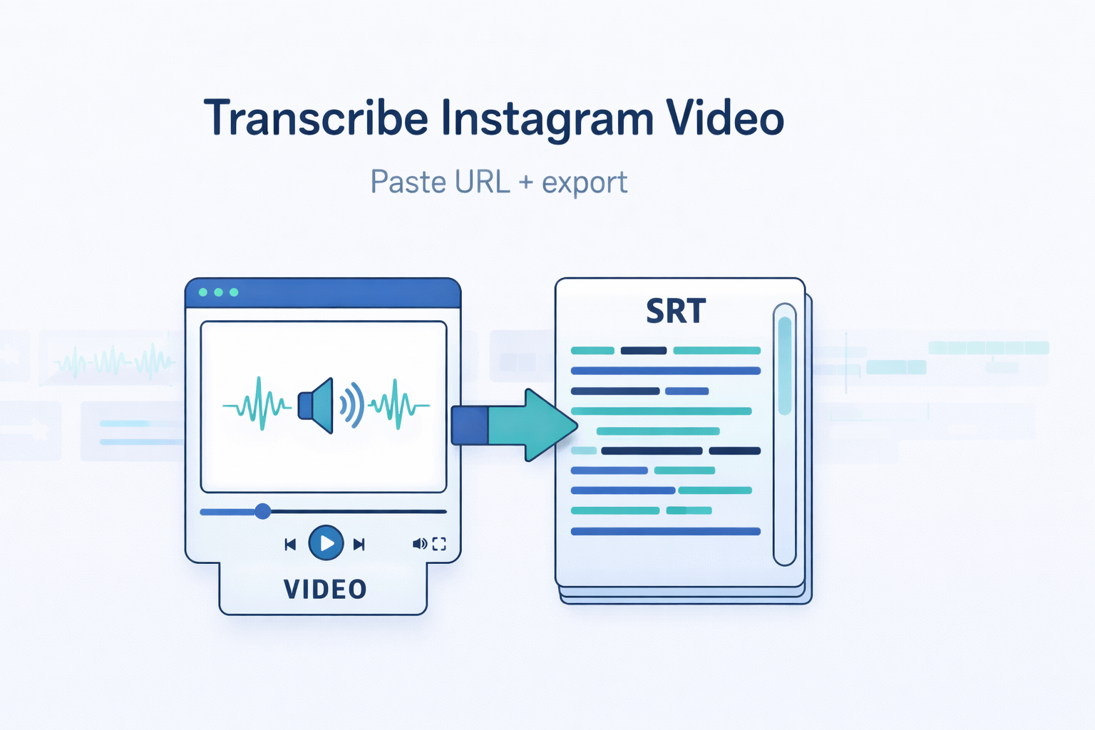 Transcrire une vidéo Instagram