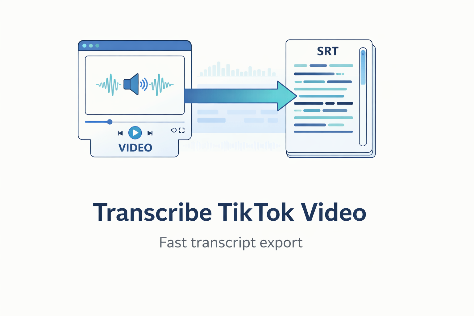 Transcrire une vidéo TikTok